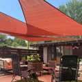 LOVE STORY Triangle Sun Shade Sail Canopy 16ft x 16ft x 16ft - Terra