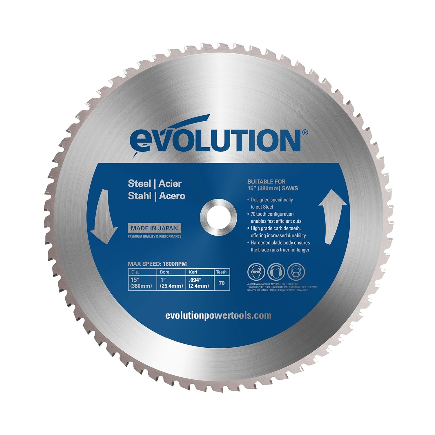 Evolution Power Tools 15BLADEST 15-Inch Steel Cutting Blade Review