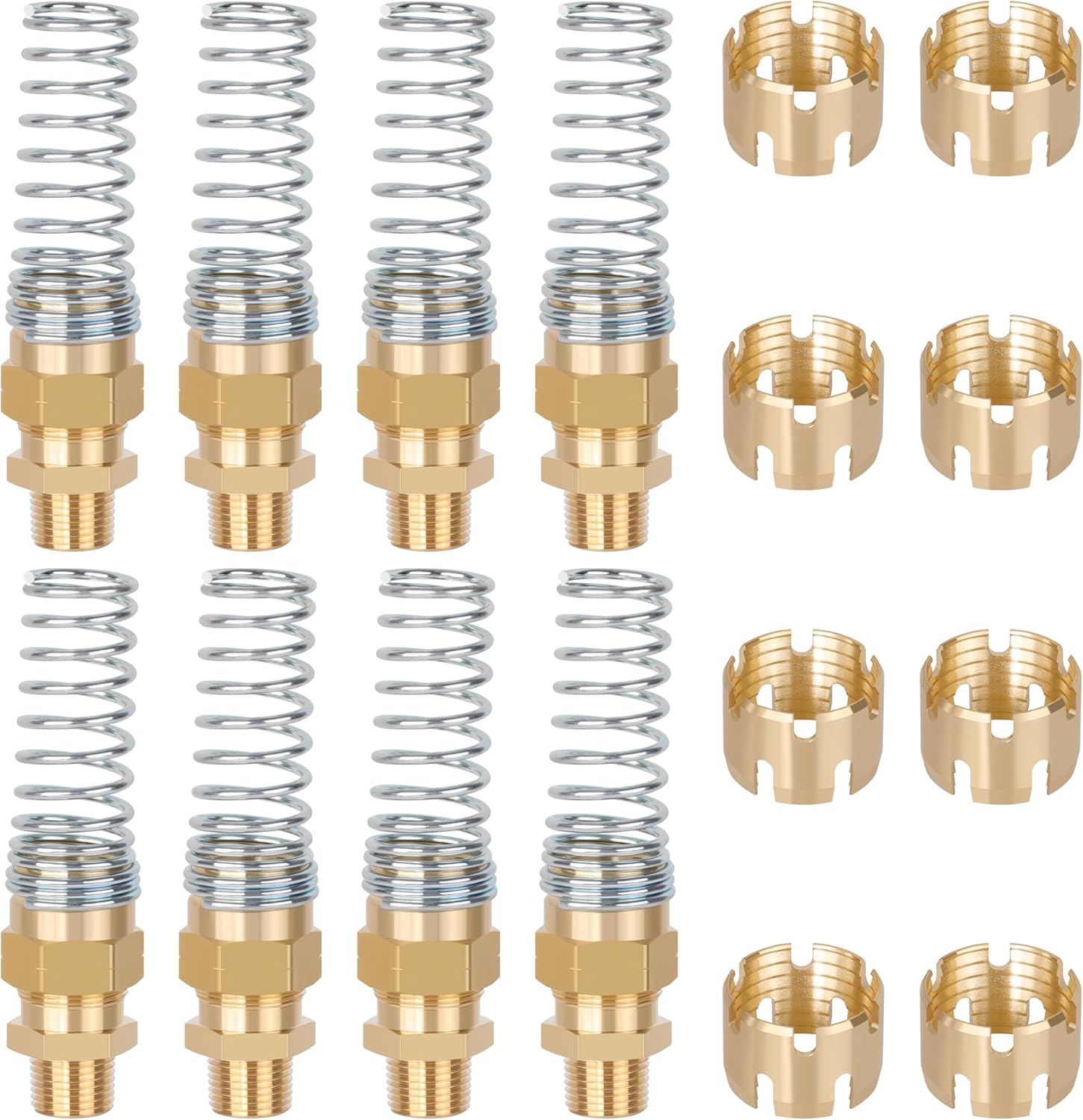 8PCS Brass DOT Air Brake Hose End Fittings for Reliable Performance