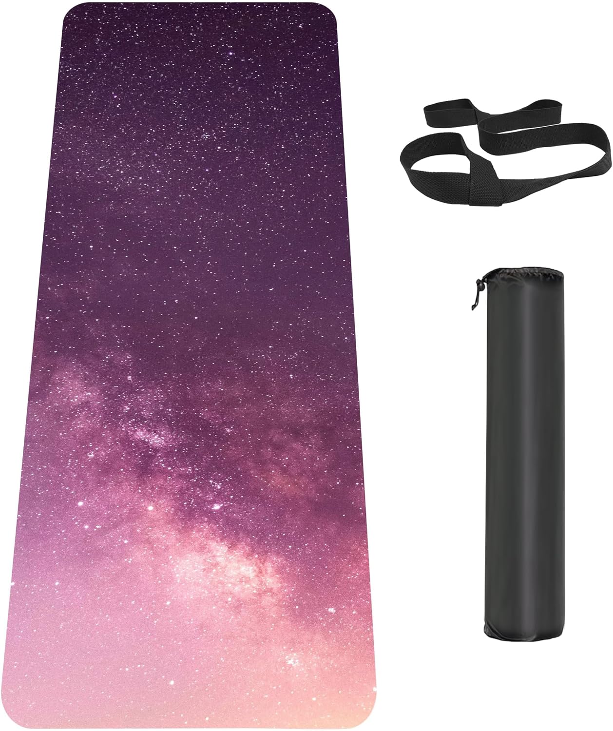 Non Slip Yoga Mat TPE Workout Mat for Men and Women Fitness