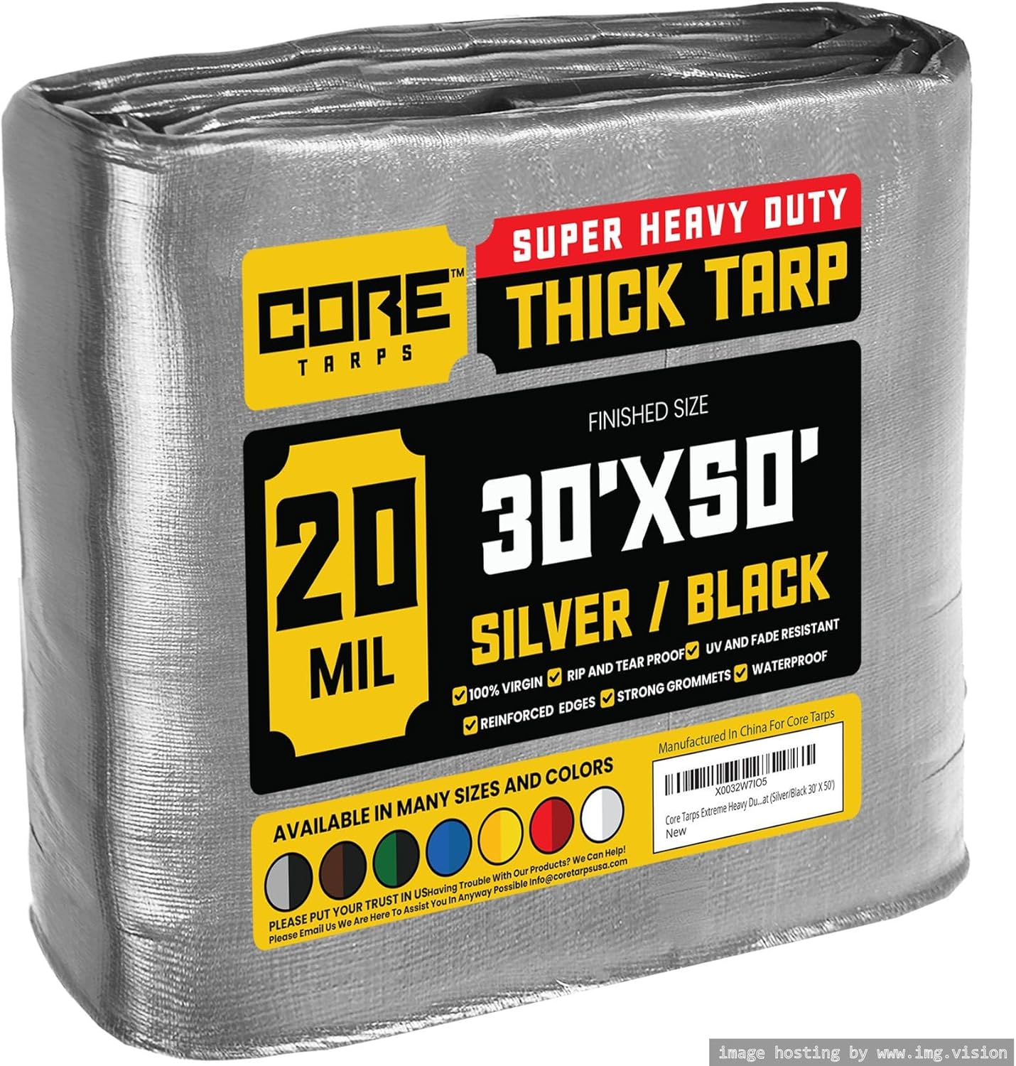 Core Tarps Extreme Heavy Duty 20 Mil Tarp Cover for All Needs