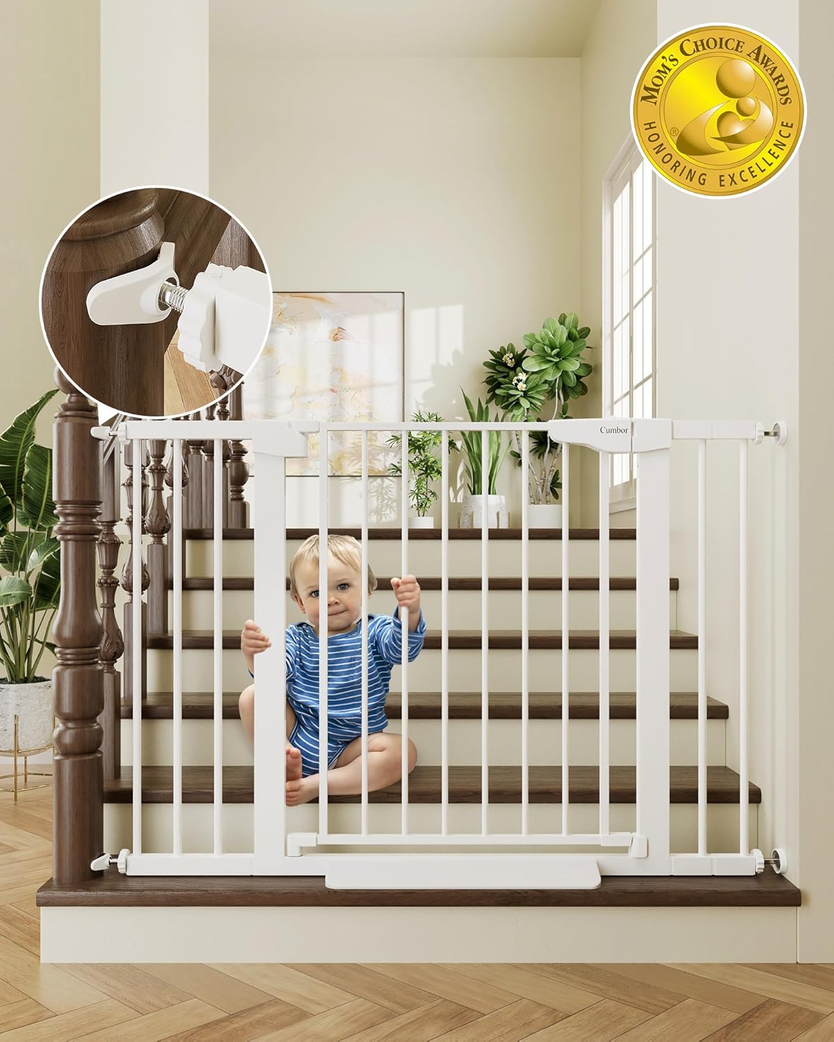 Cumbor Baby Gate - Easy Install Safety Essentials
