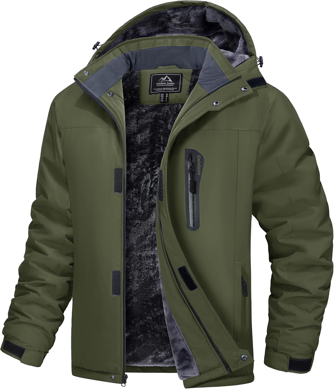 MAGCOMSEN Men's Winter Coats Ski Snow Water Resistant Jacket