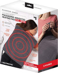Calming Heat XXL-Wide Massaging Weighted Heating Pad - Large Relief