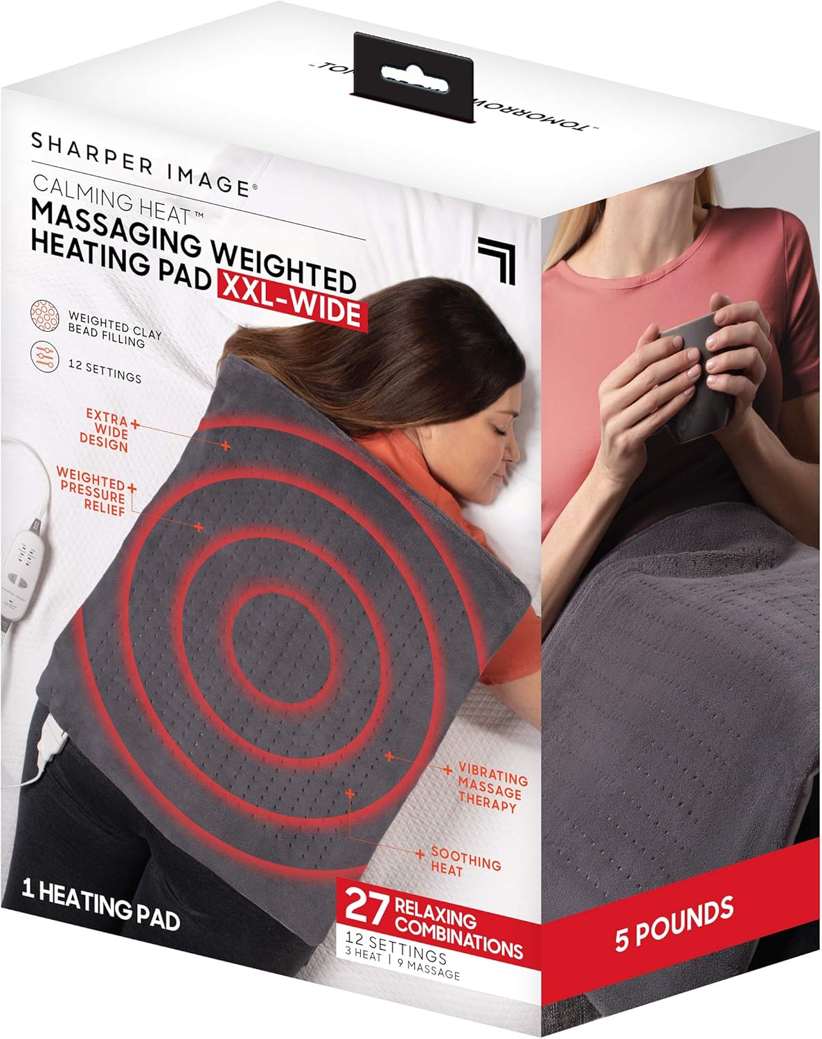 Calming Heat XXL-Wide Massaging Weighted Heating Pad Review