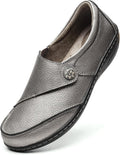 Women's Leather Loafers Slip-On Driving Moccasins - Comfortable