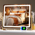 Hasipu Vanity Mirror with Lights 24in x 18in - Bright LED Makeup