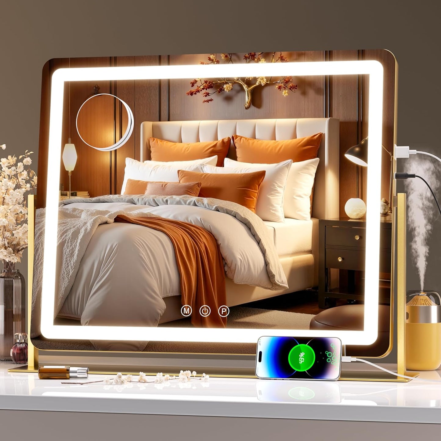 Hasipu Vanity Mirror with Lights for Perfect Makeup Every Time