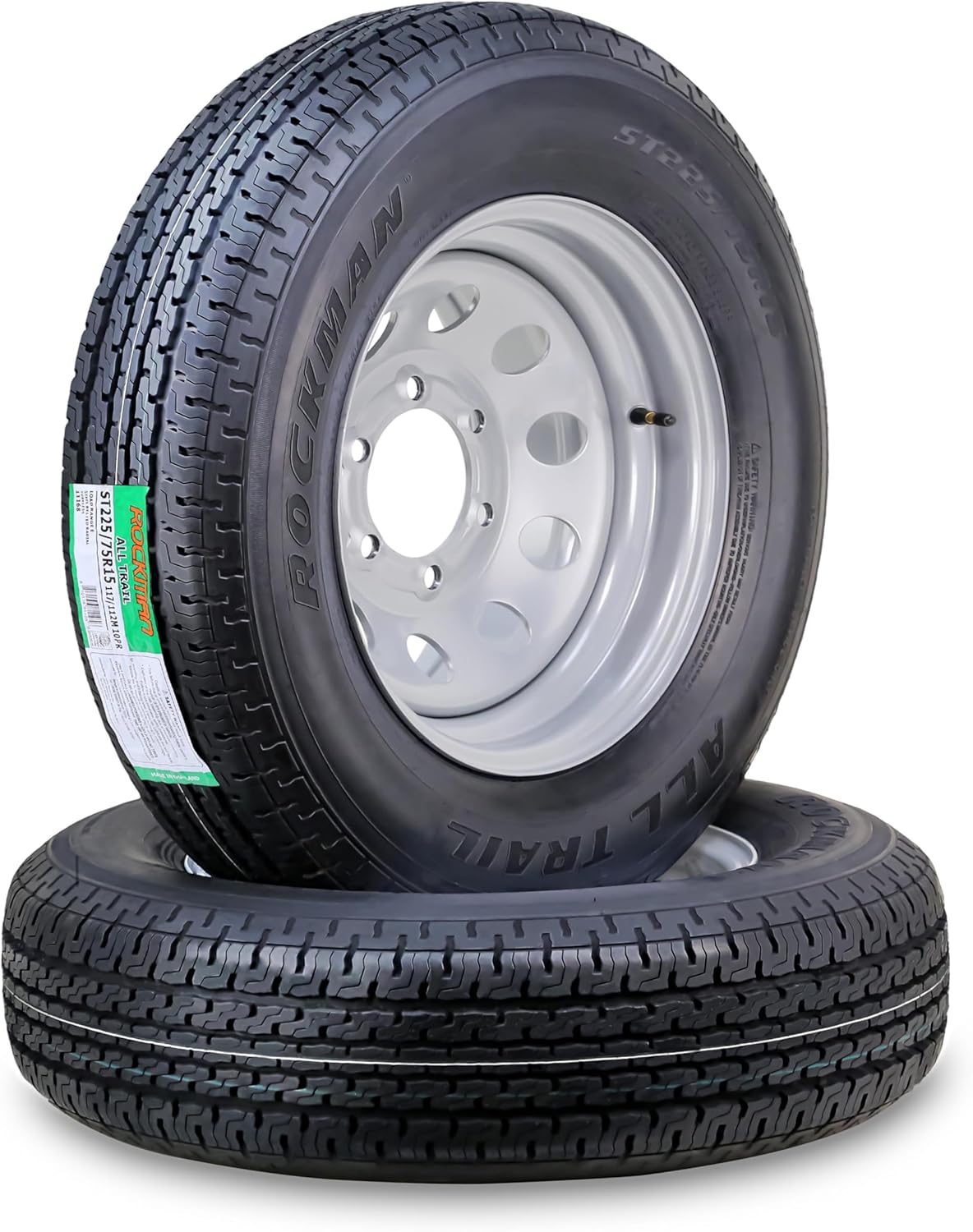 ROCKMAN Trailer Tire Wheel Assembly for Safe Hauling Performance
