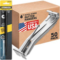 Quick Screw 6 Inch Gutter Hangers 50 Pack - Fix Sagging Gutters