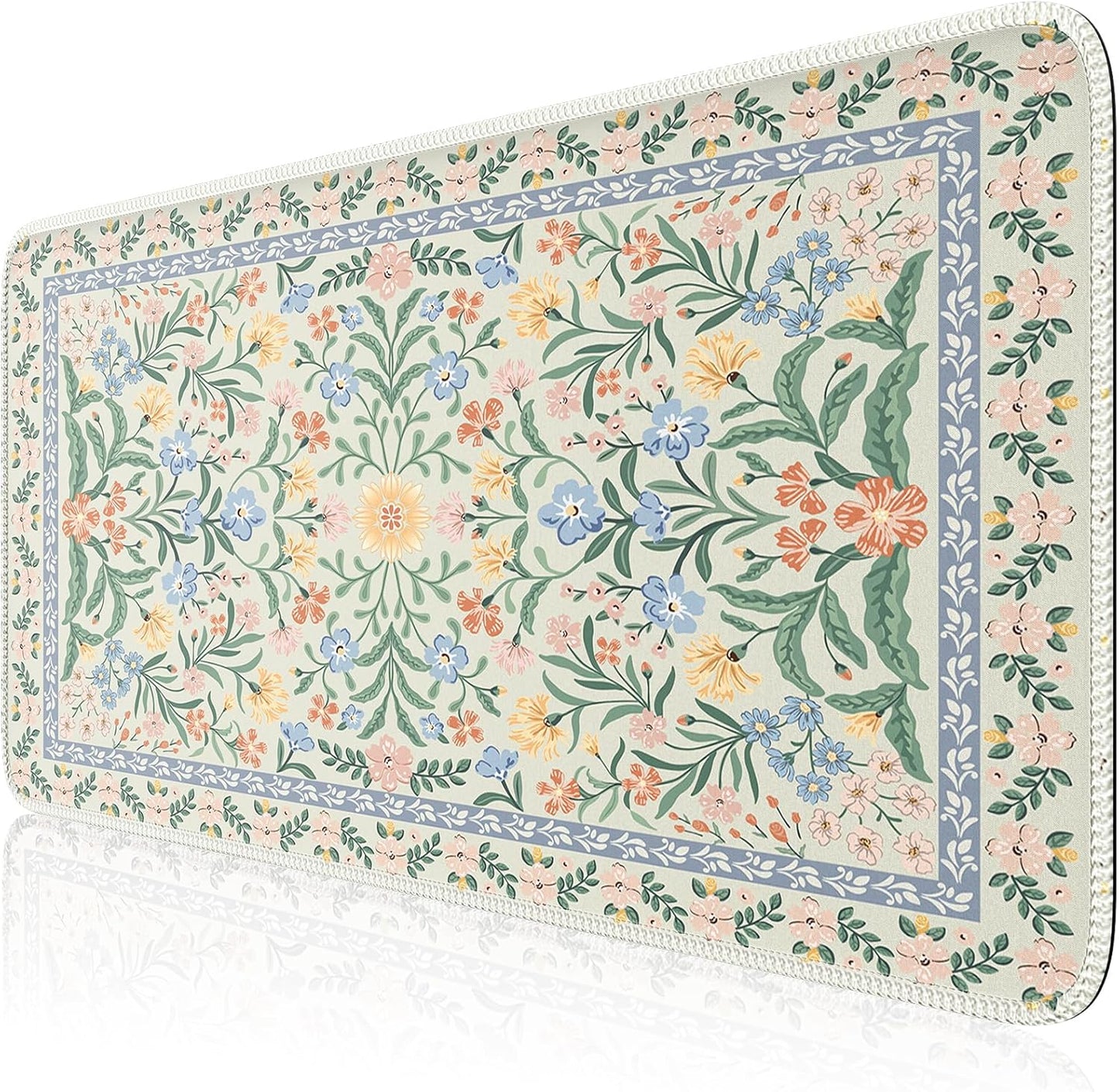 HAOCOO Large Floral Desk Mat - Non-Slip & Stylish!