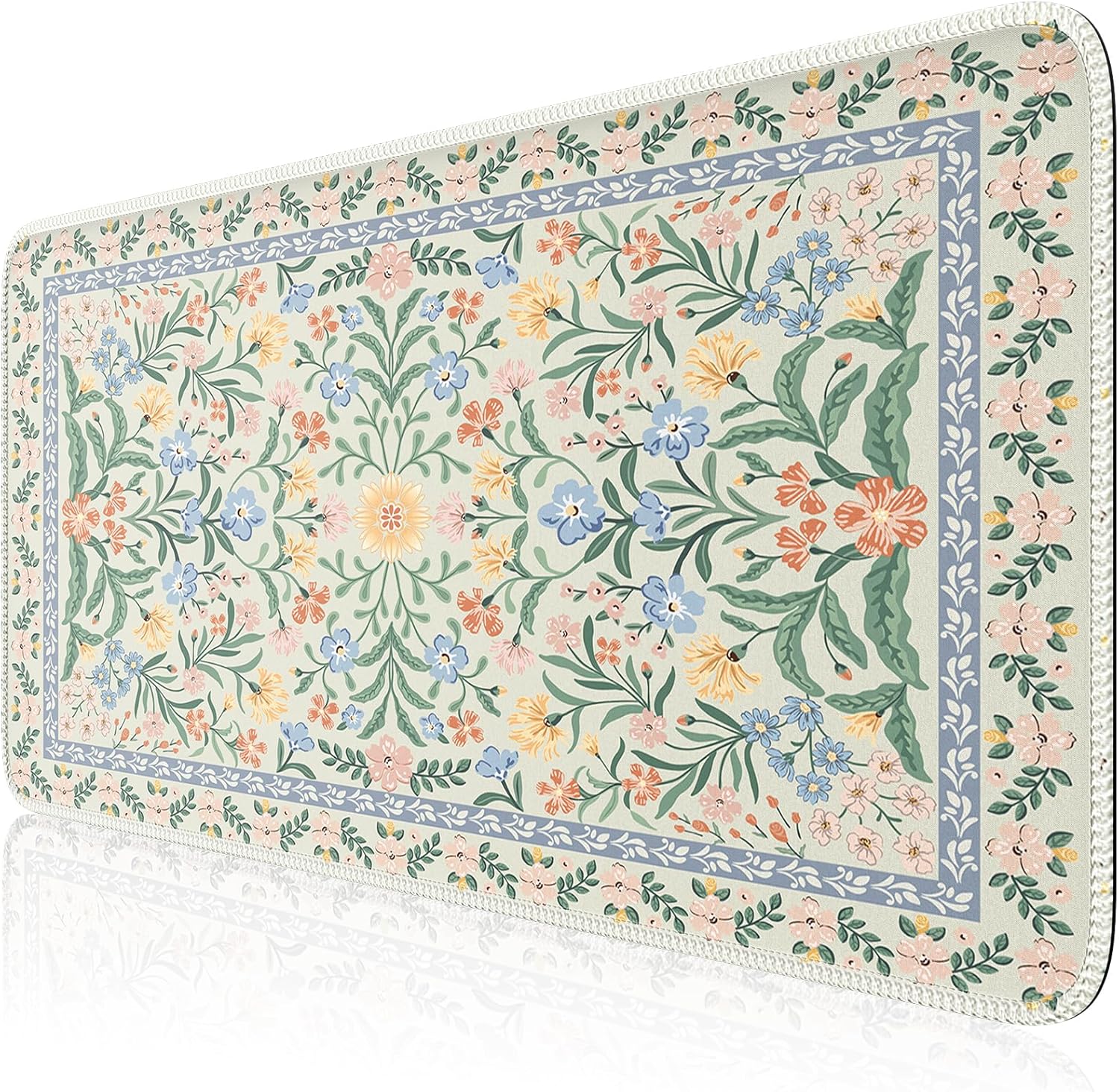 HAOCOO Large Floral Desk Mat - Non-Slip & Stylish!