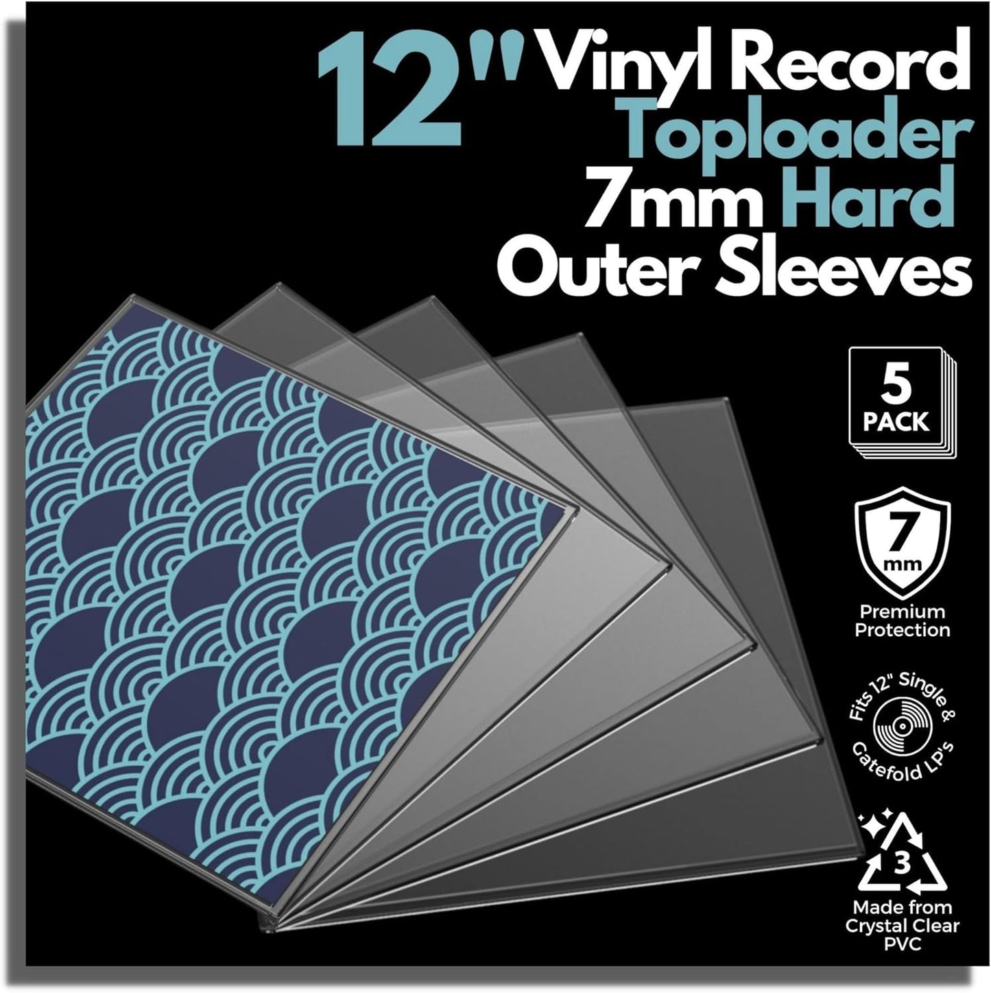 Vinyl Record Sleeves - Toploader Protective Sleeves for Storage