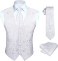Men's Paisley Vest Tie Set - Classic Jacquard Waistcoat for Formal