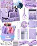 Purple Desk Organizers and Accessories Gift Set - Ready to Gift