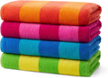 Kaufman Soft Oversized Beach Towels 29 x 58 in - Bulk 4 Pack