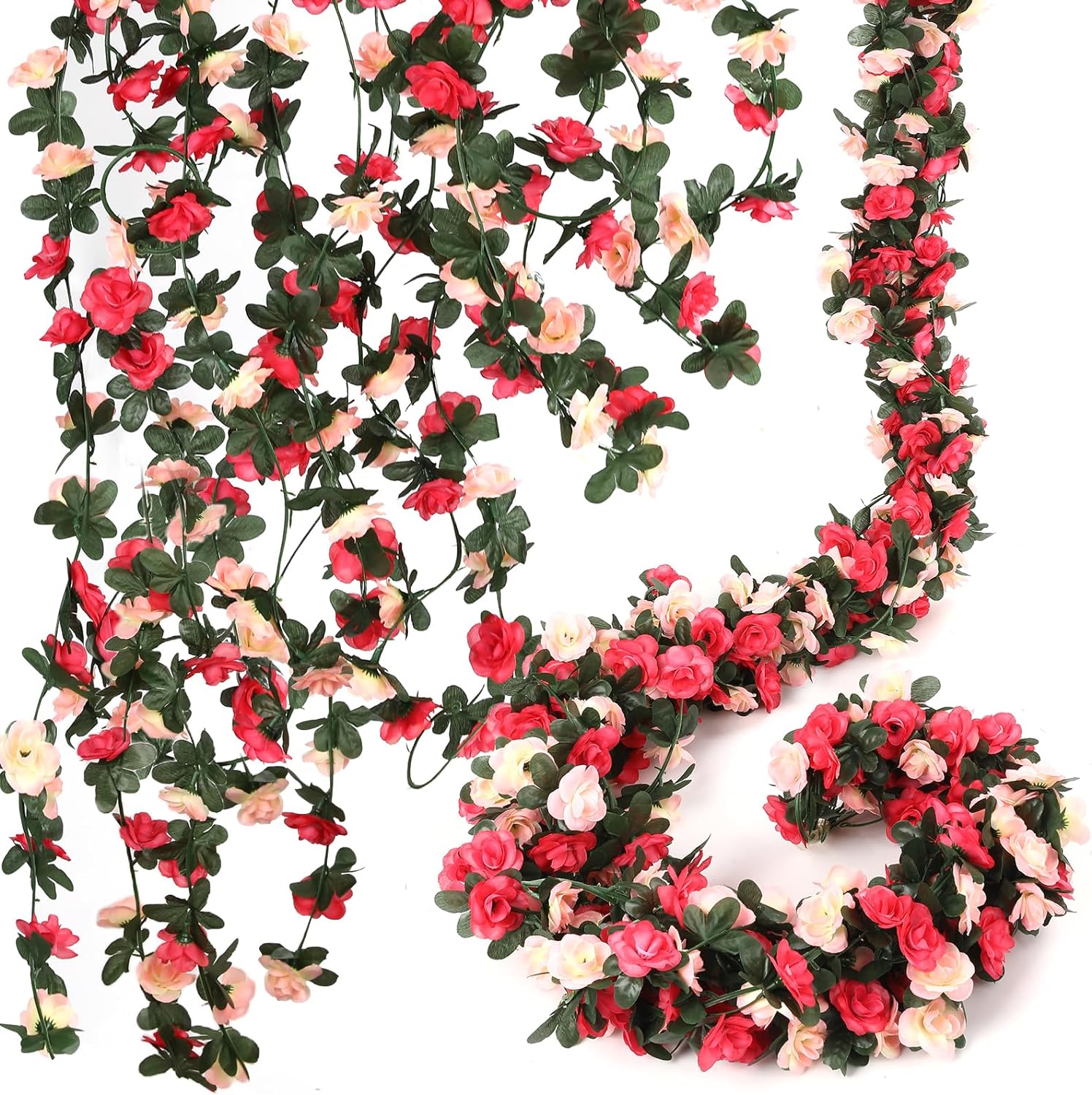 16 Pcs 131.2 FT Flower Garland for Wedding and Home Decoration