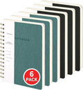 Lined Spiral Notebook College Ruled A5 Journal - Flat Lay, Thick Paper