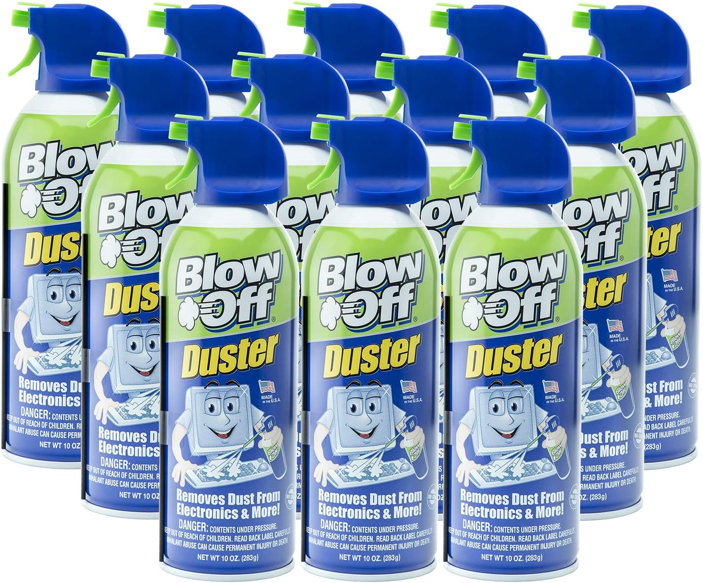 Blow Off Duster - 10oz, Pack of 12 for Effective Cleaning