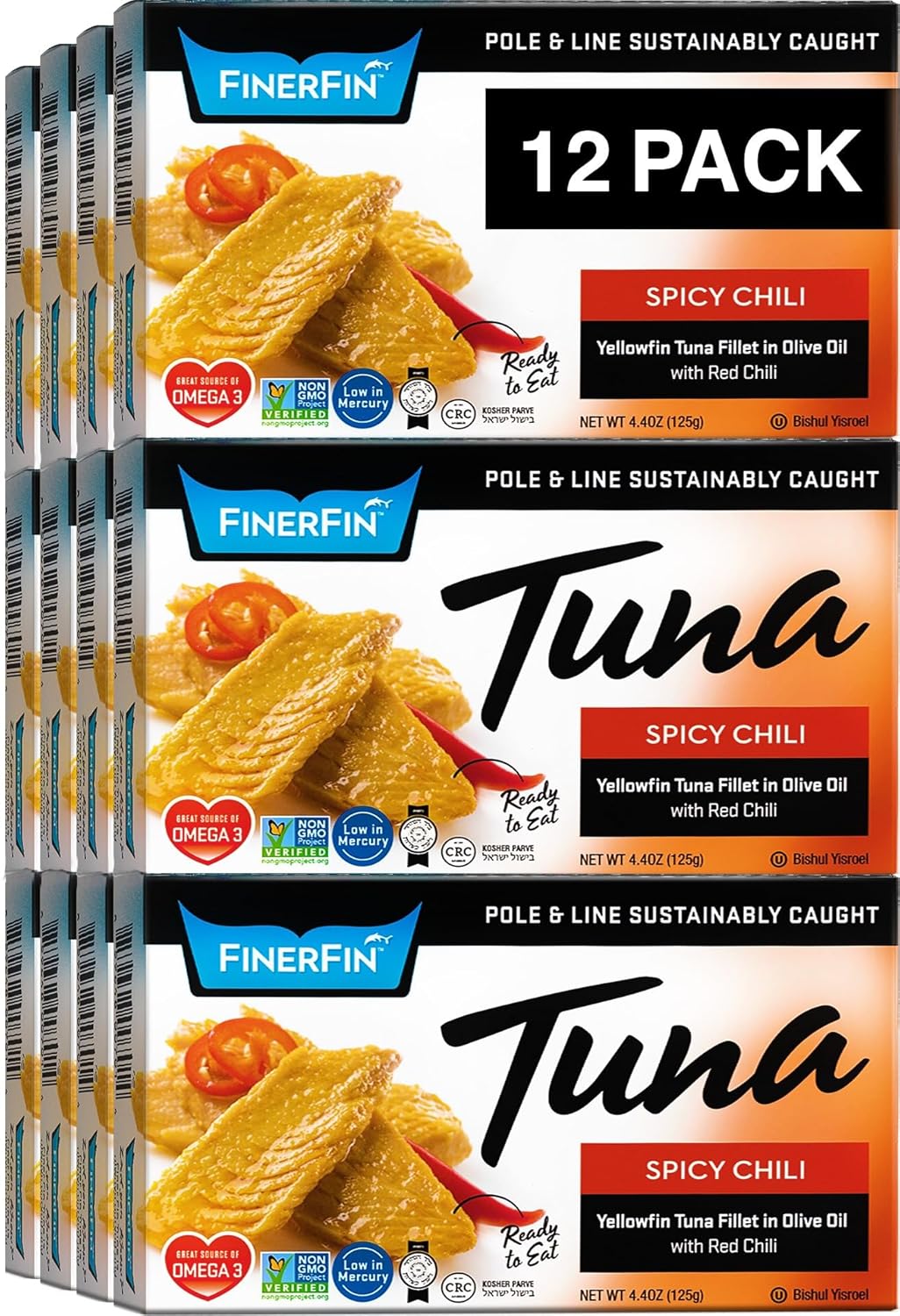 FinerFin Yellowfin Tuna Salad in Organic Olive Oil - 12 Pack