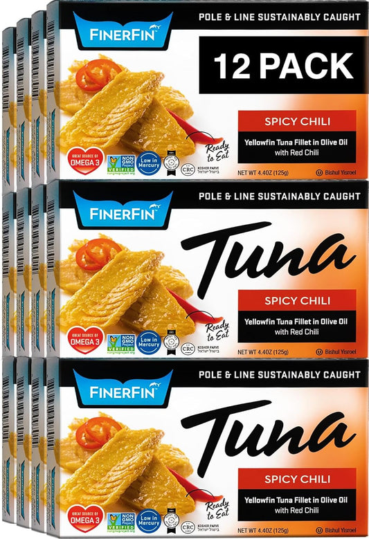 FinerFin Yellowfin Tuna Salad in Organic Olive Oil - 12 Pack