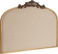 Arched Decorative Pinboard 30 x 24 - Ornate Gold Linen Frame