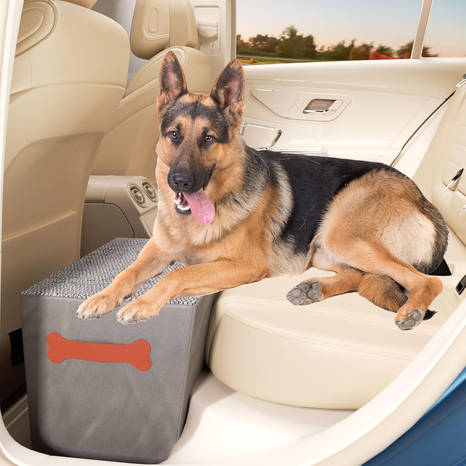 Front & Back Seat Extender for Dogs - Safe Car Travel Accessory