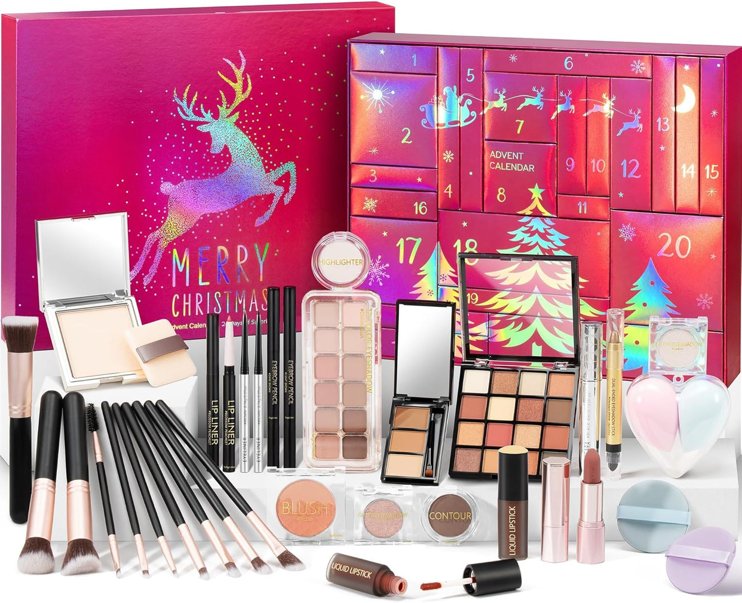 Makeup Advent Calendar 2025 for Women & Teen Girls - 24 Days of Joy