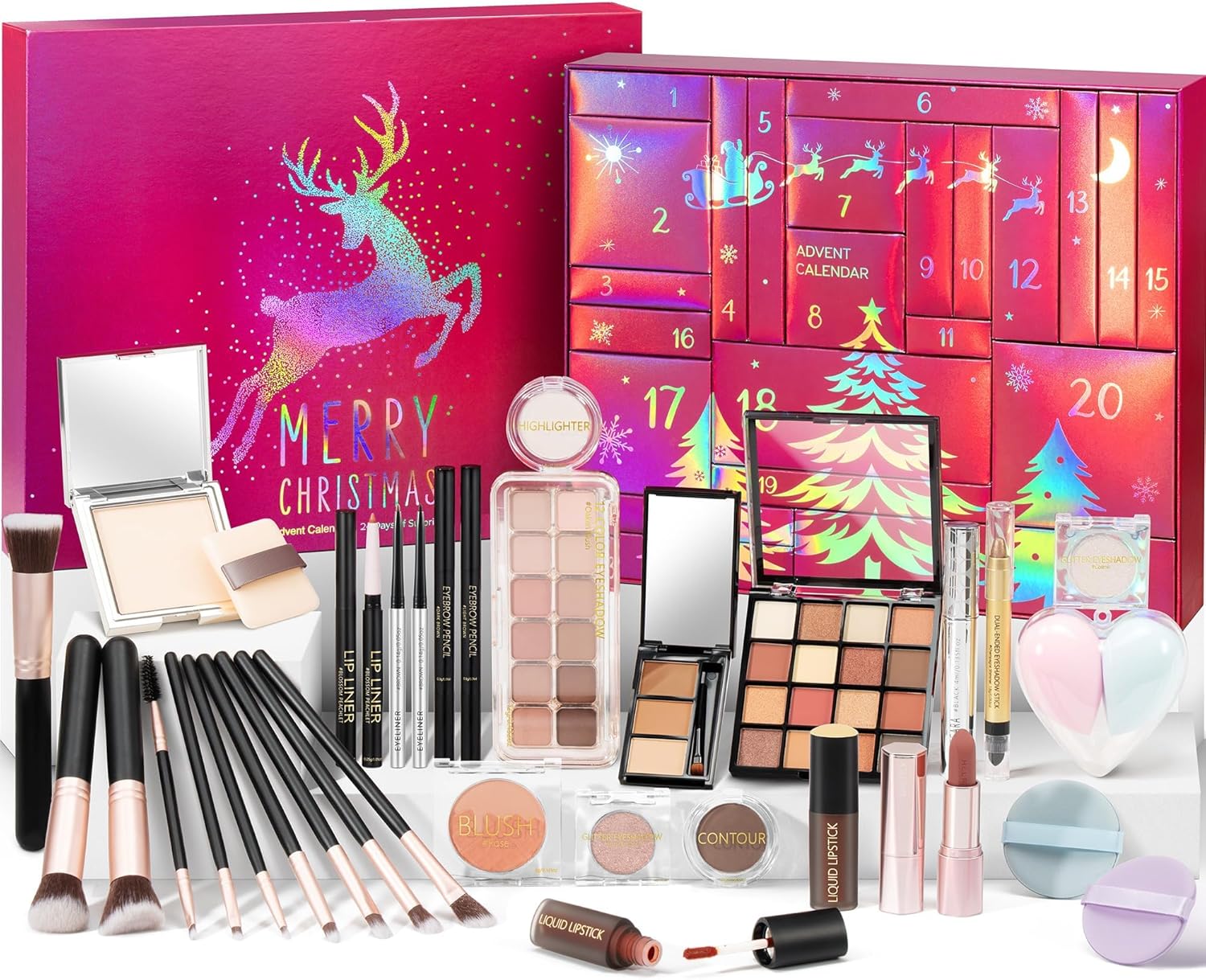 Makeup Advent Calendar 2025 for Women & Teen Girls - 24 Days of Joy