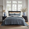 100% Cotton Scallop Quilt Set King Size - Lightweight Elegant Bedding
