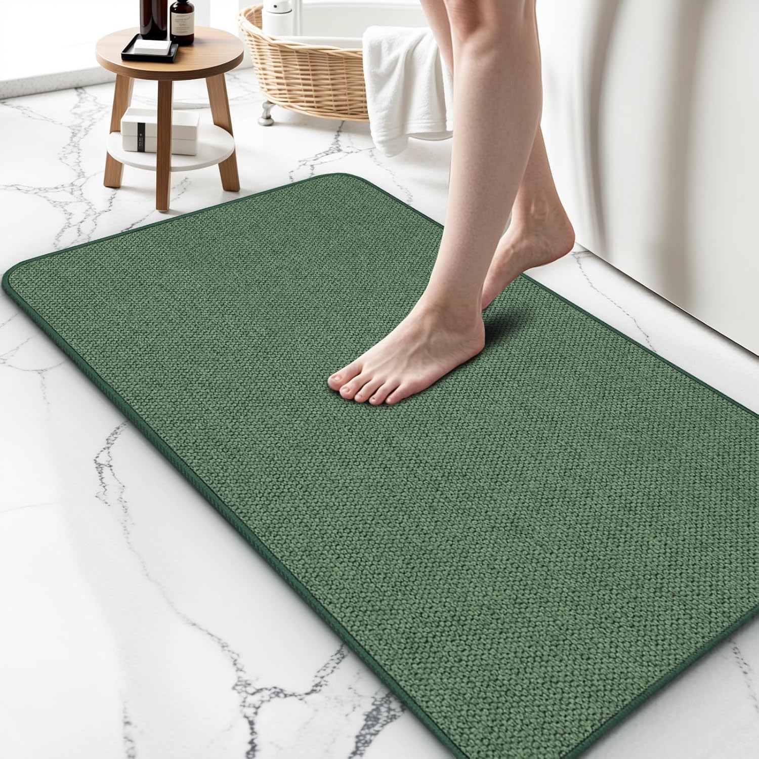 Ultra Thin Non-Slip Bathroom Rug 24x48Inch for Cozy Comfort