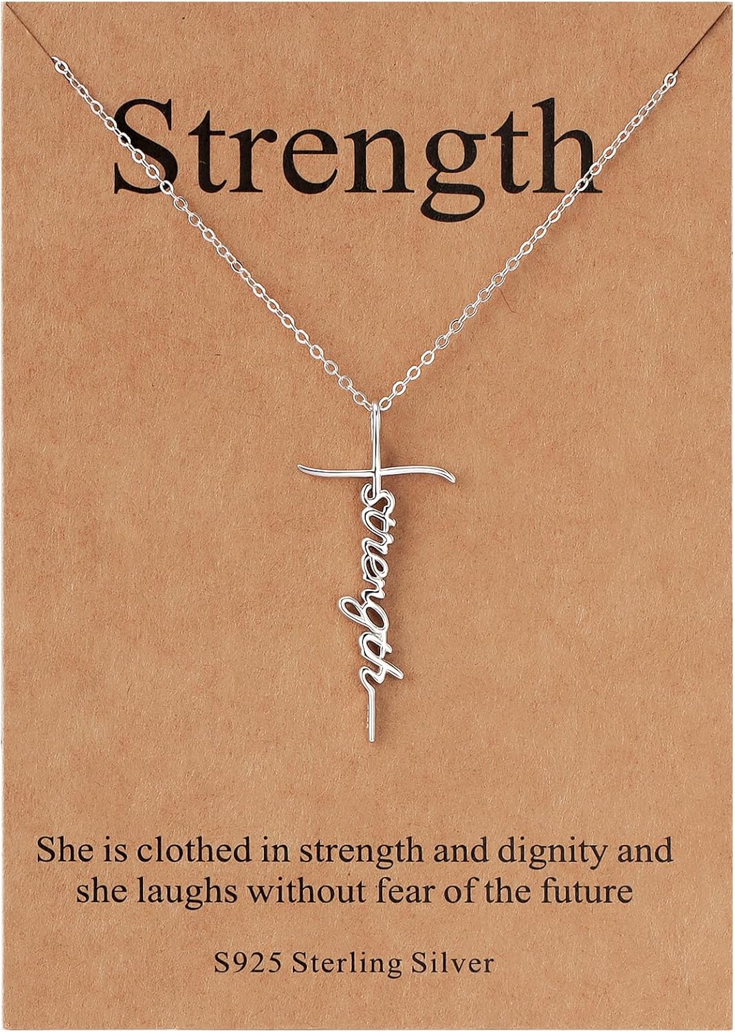 Lcherry Faith Cross Pendant Necklace for Women - Religious Jewelry