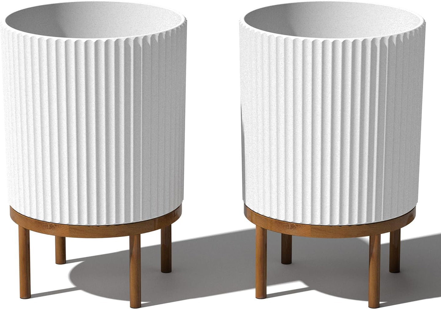 Veradek Demi Series Round Planter with Stand for Modern Decor