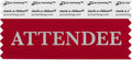 Attendee Badge Ribbons with Adhesive 3-1/2 in x 1-5/8 in - Quick ID
