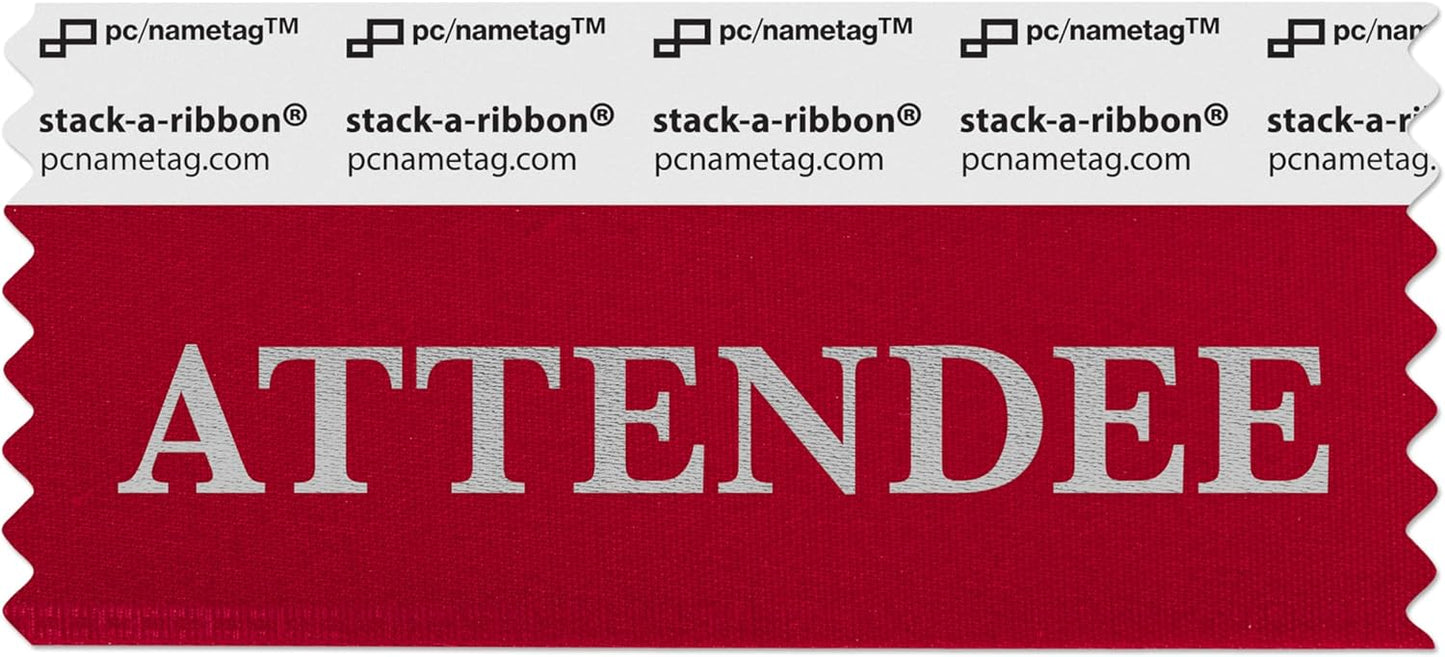 Attendee Badge Ribbons with Adhesive for Quick Identification