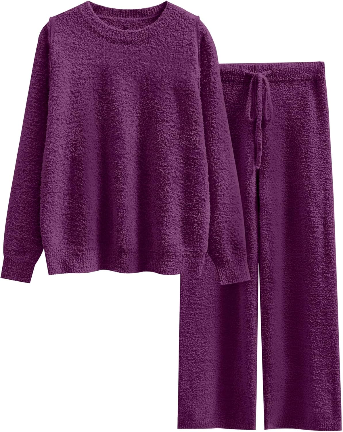 ANRABESS Women's Fuzzy Fleece Pajama Sets for Cozy Comfort