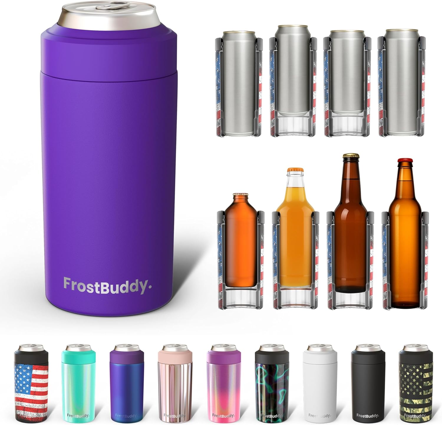 Frost Buddy Universal Can Cooler - Fits All Sizes of Drinks