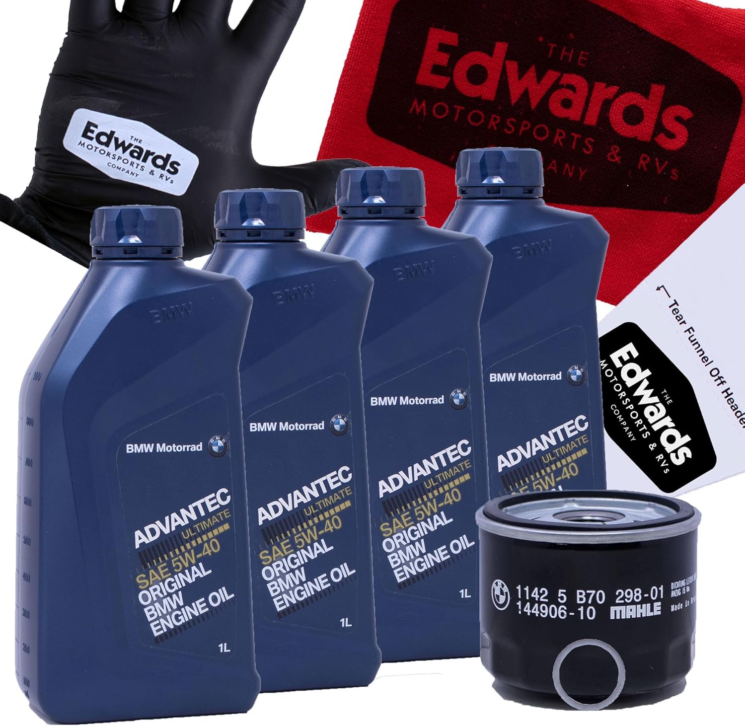 Edwards Oil Change Kit for 2013-2024 BMW Motorrad R1200/R1250