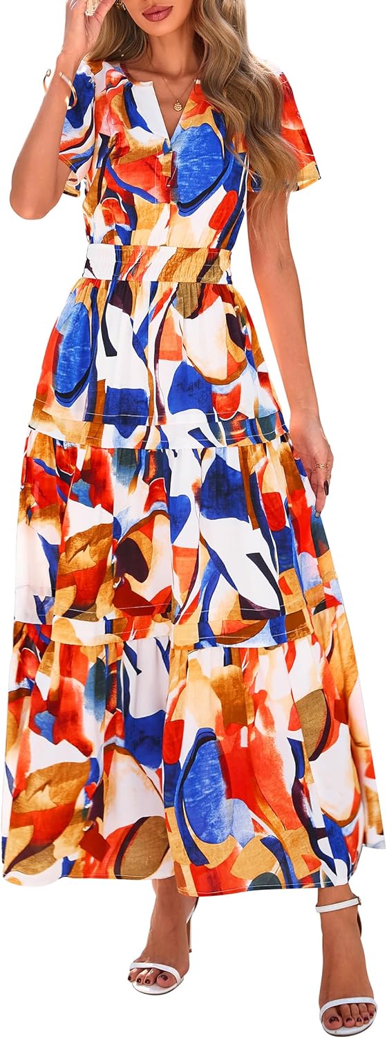 Boho Maxi Dresses for Women: PRETTYGARDEN Summer Floral Style