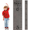 Wooden Growth Chart for Wall - Perfect Height Measurement for Kids