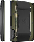 Ridge Wallet for Men Slim Minimalist Wallet Matte Olive - RFID