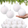 Glitter Christmas Ball Ornament Set for Holiday Decor 24 Pcs