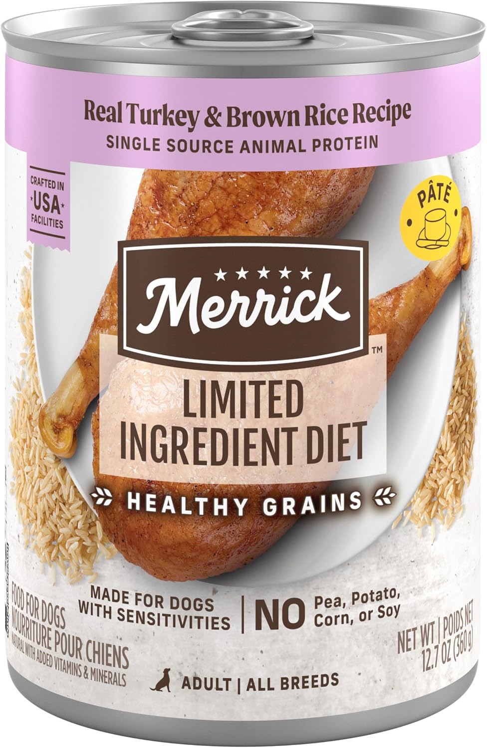Merrick Limited Ingredient Diet Turkey and Brown Rice Canned Food