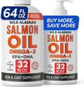 StrellaLab 64 OZ Salmon Oil for Dogs - Itch Relief & Shiny Coat