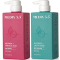 Exfoliating AHA Glycolic Acid Face & Body Wash + Retinol Cream Set