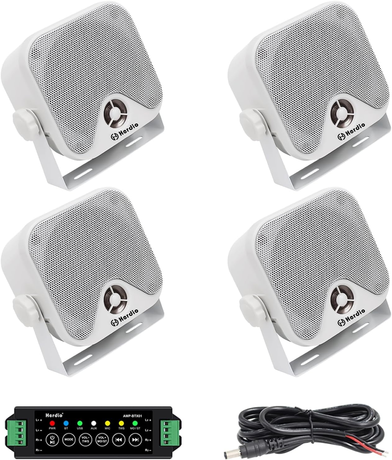 240W Waterproof Golf Cart Speakers x2 pairs