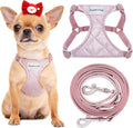 No Pull XS Dog Harness Glossy Pink - Ultra-Light XXS Vest