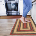 Homespice Highland Multi Color Braided Rugs 27x45 - Durable Low