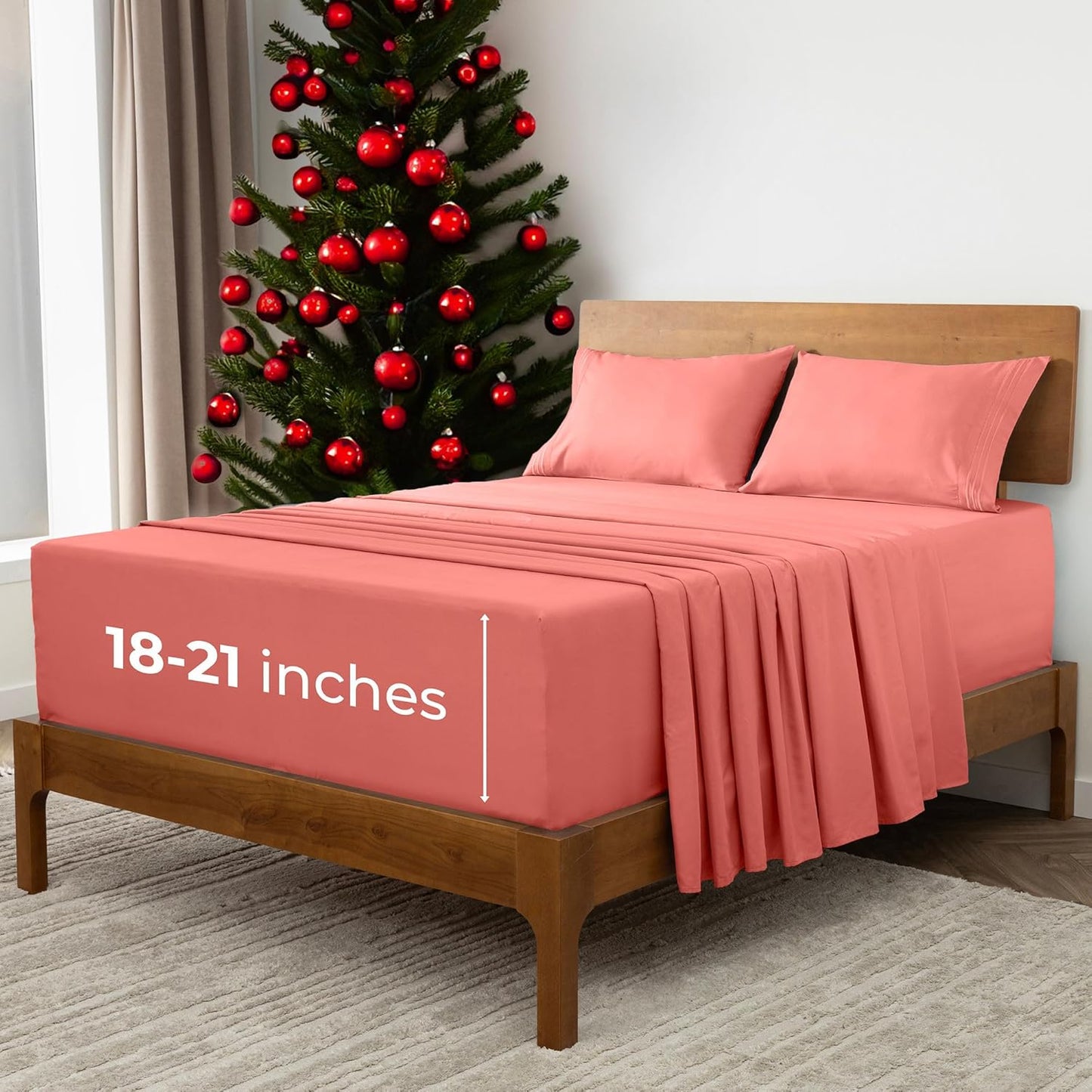 Mellanni Extra Deep California King Sheets for Ultimate Comfort