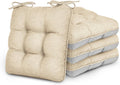 Memory Foam Chair Cushions Set of 4 - Thick 15.5in x 15.5in Seat Pads